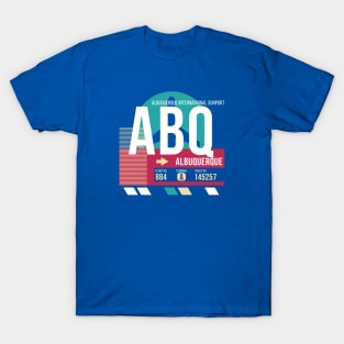 Albuquerque (ABQ) New Mexico Airport Code Baggage Tag T-Shirt